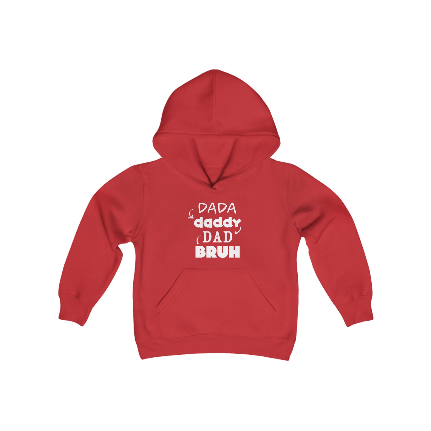 DaDa to Bruh Youth Hoodie