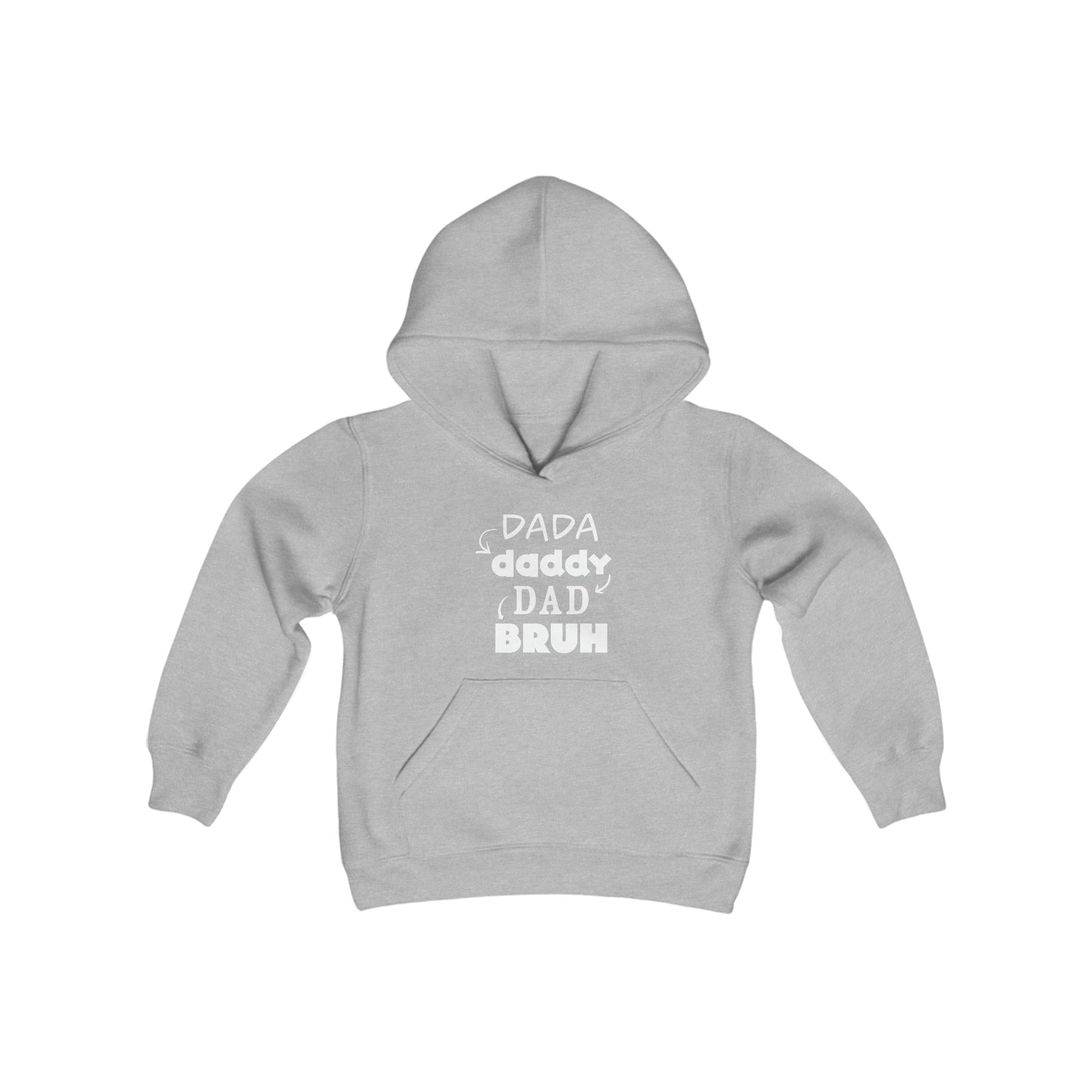 DaDa to Bruh Youth Hoodie