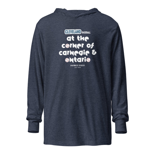 Corner of Carnegie & Ontario Hooded Long-Sleeve Tee