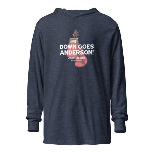 Down Goes Anderson Hooded Long-Sleeve Tee