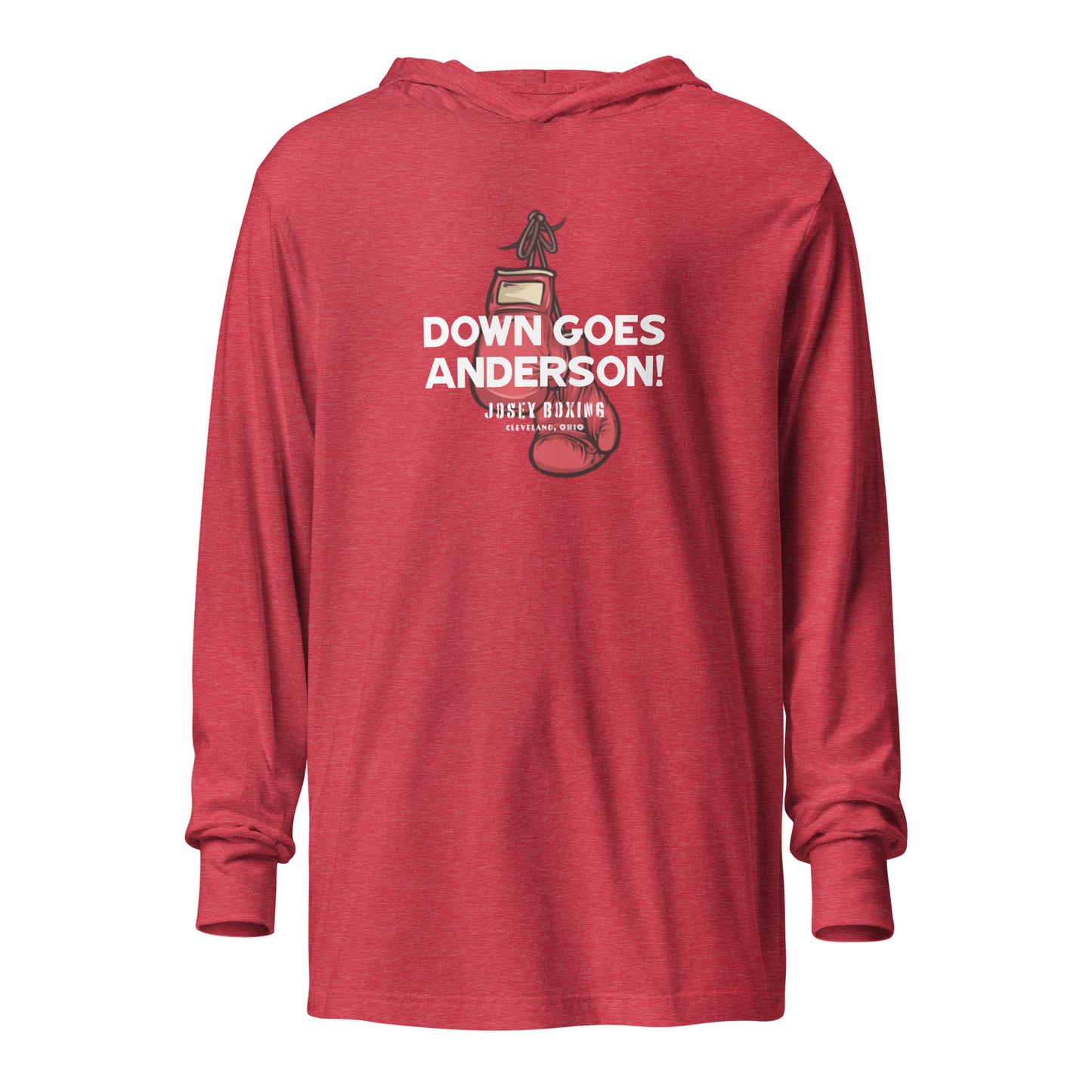 Down Goes Anderson Hooded Long-Sleeve Tee