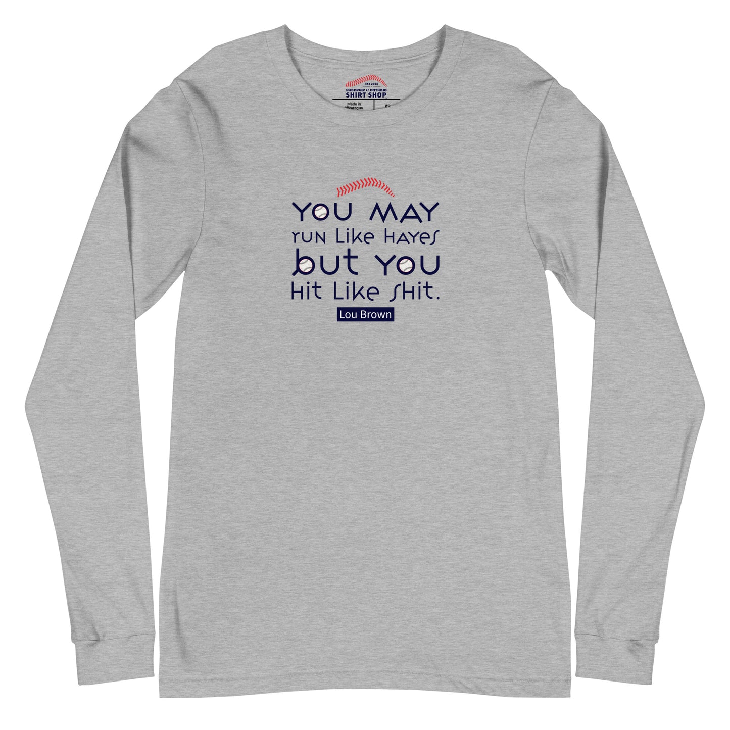 Run Like Hayes Unisex Long-Sleeve Tee