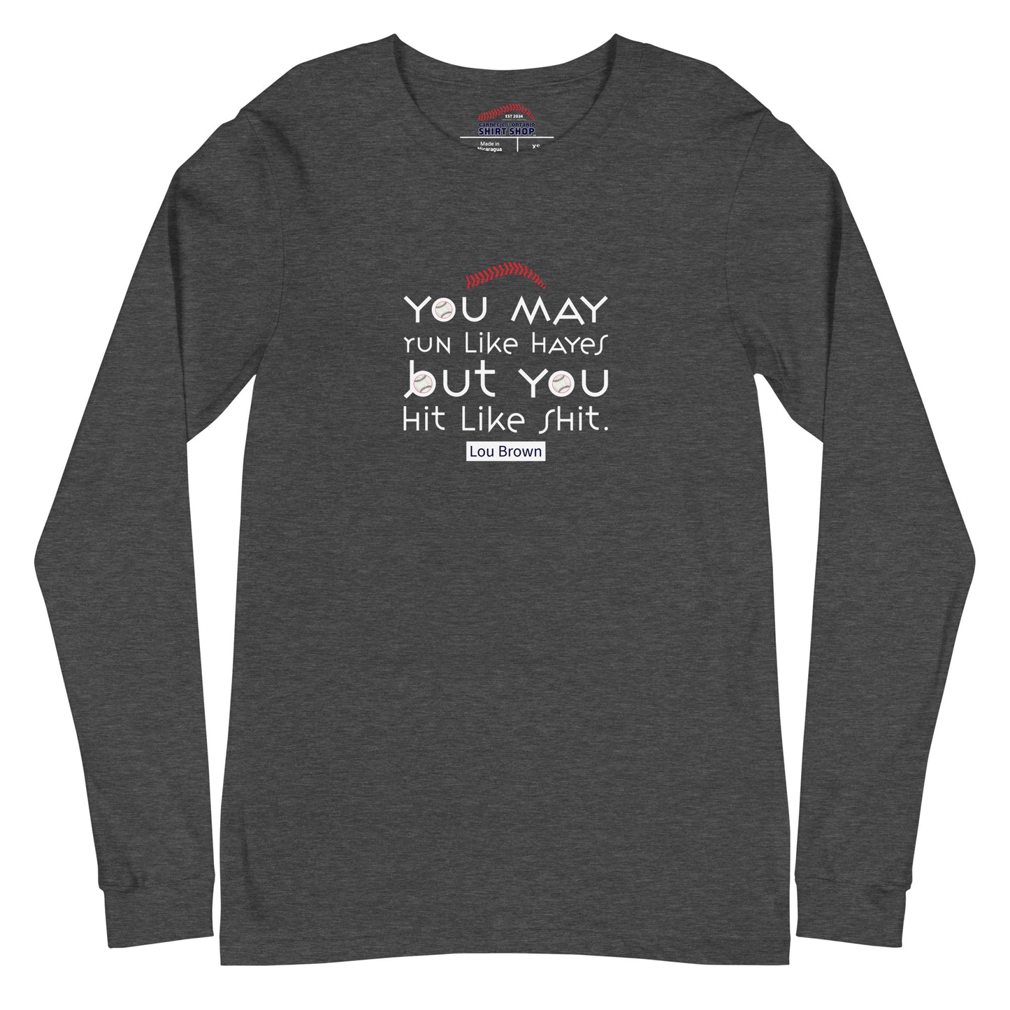 Run Like Hayes Unisex Long-Sleeve Tee