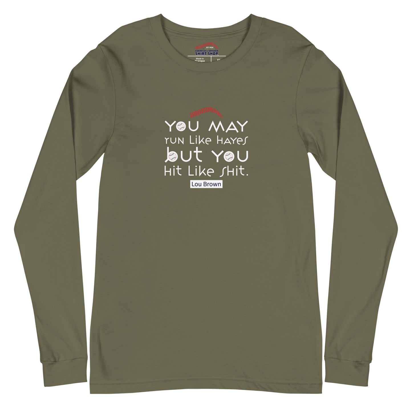 Run Like Hayes Unisex Long-Sleeve Tee