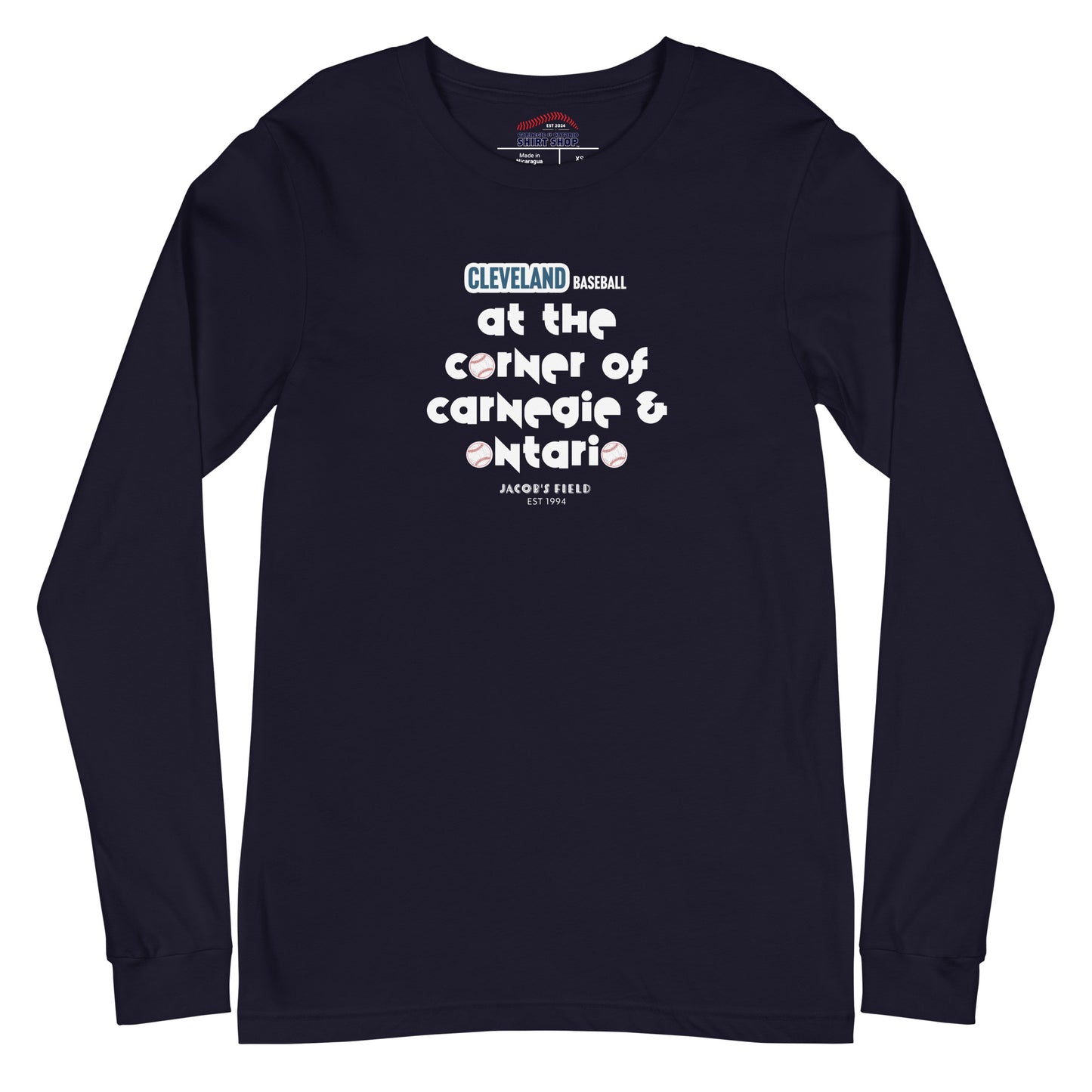 Corner of Carnegie & Ontario Unisex Long-Sleeve Tee