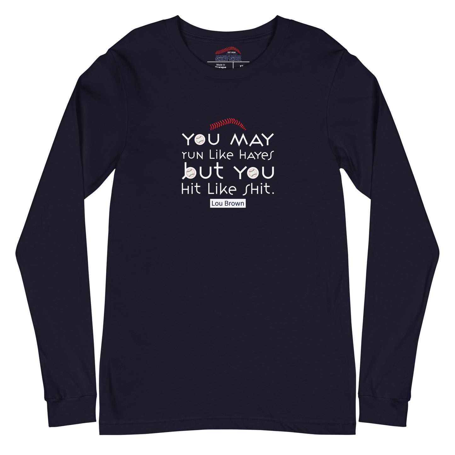 Run Like Hayes Unisex Long-Sleeve Tee