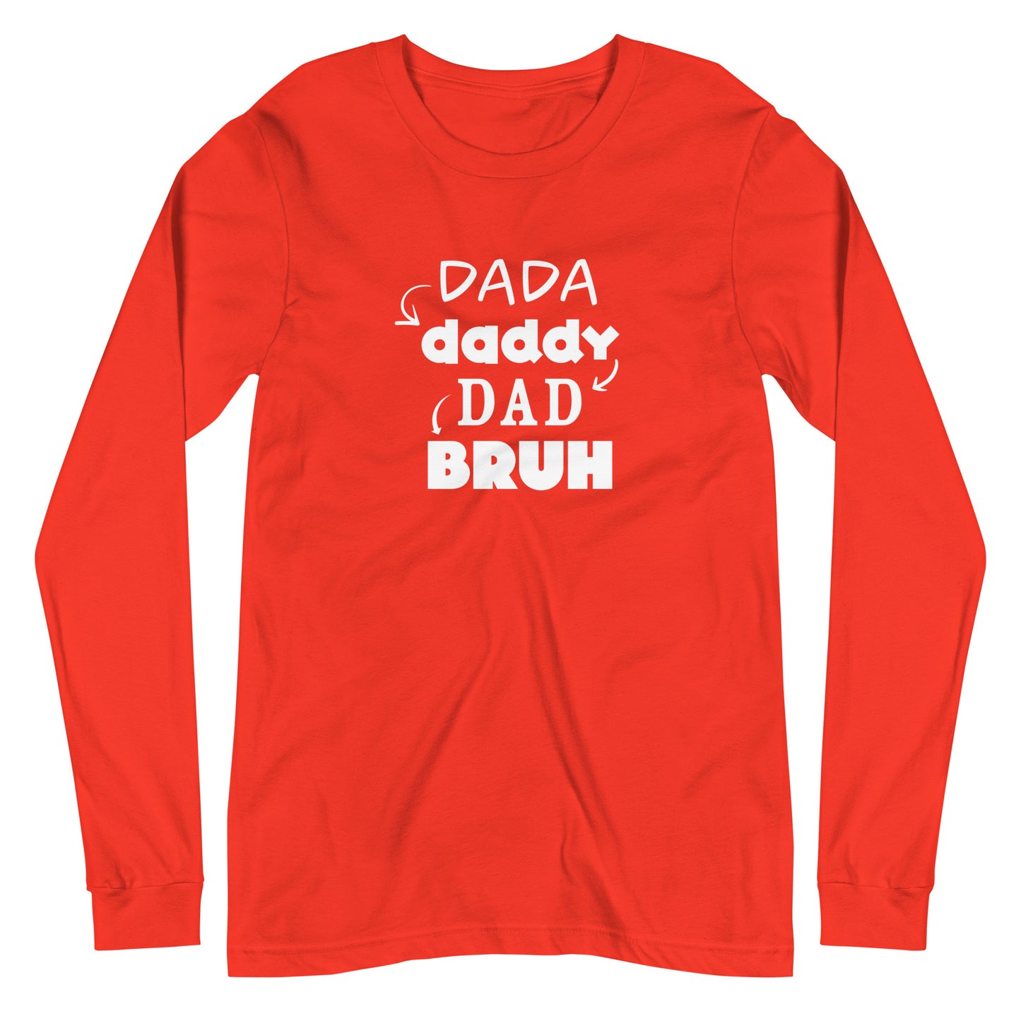 DaDa to Bruh Unisex Long-Sleeve Tee