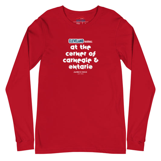 Corner of Carnegie & Ontario Unisex Long-Sleeve Tee