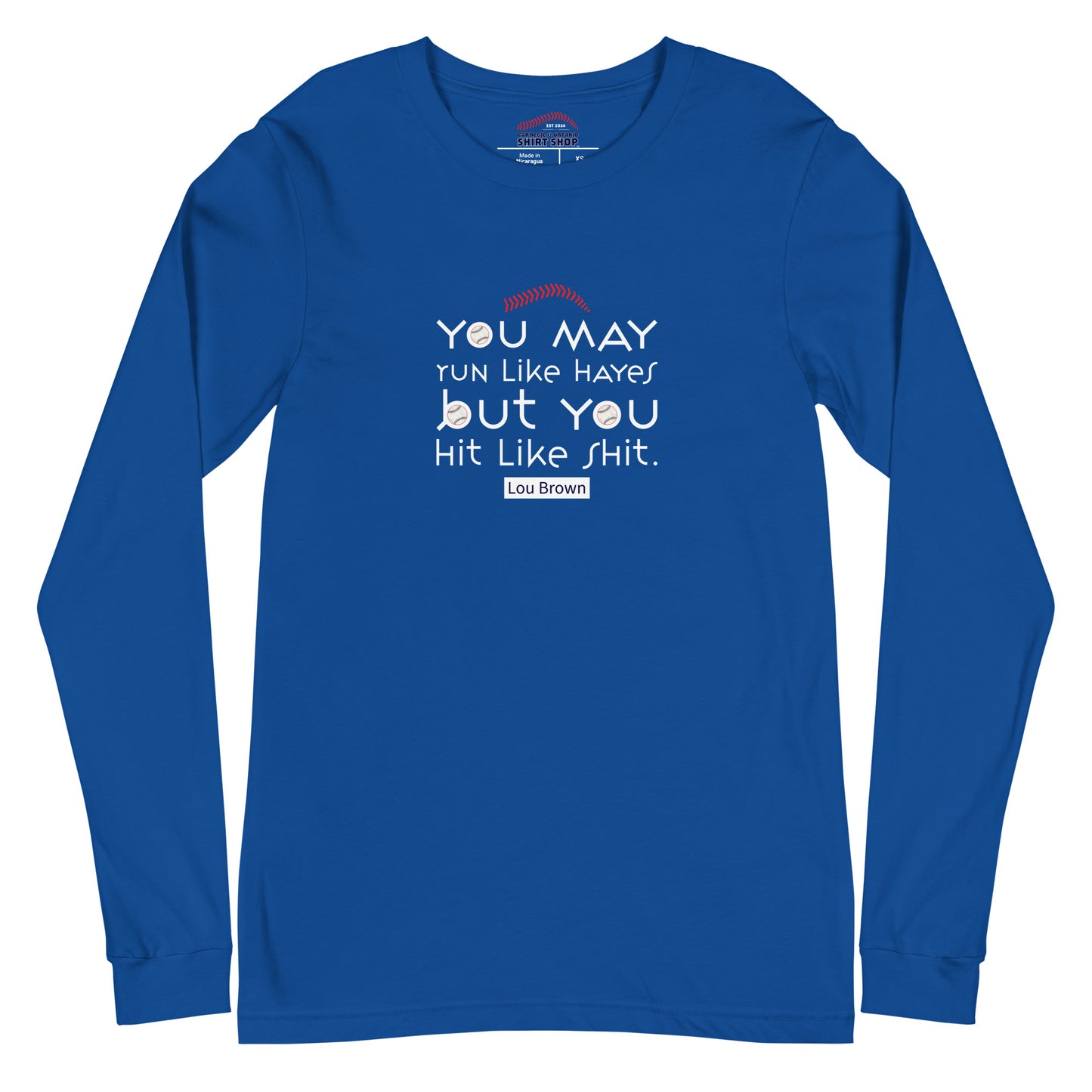 Run Like Hayes Unisex Long-Sleeve Tee