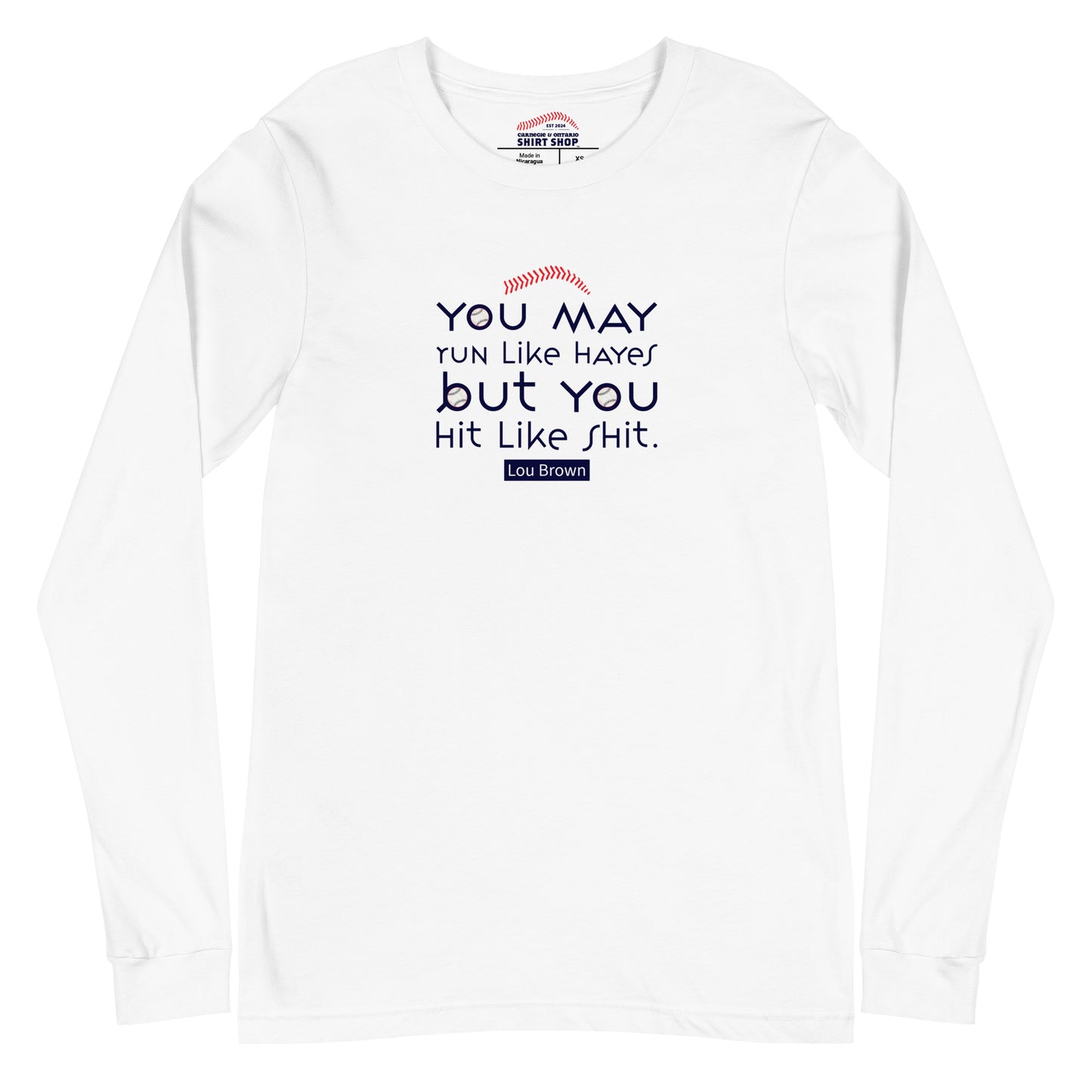 Run Like Hayes Unisex Long-Sleeve Tee