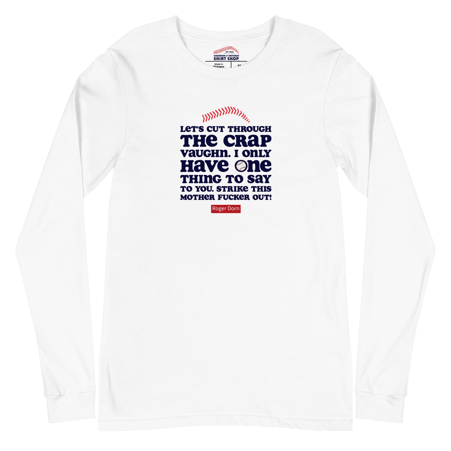 Let's Cut Through the Crap Vaughn Unisex Long-Sleeve Tee