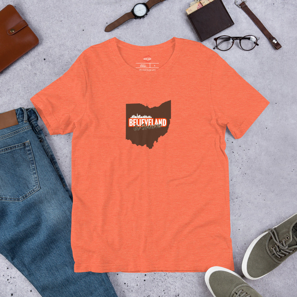 Ohio: Go Browns Unisex Tee