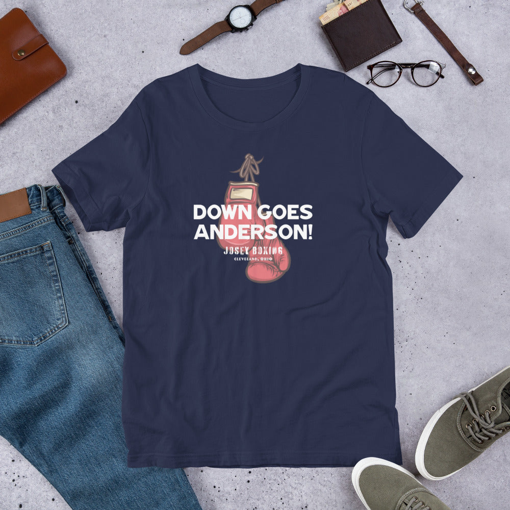 Down Goes Anderson Unisex Tee