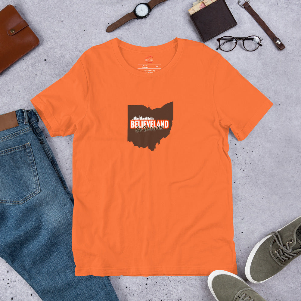 Ohio: Go Browns Unisex Tee